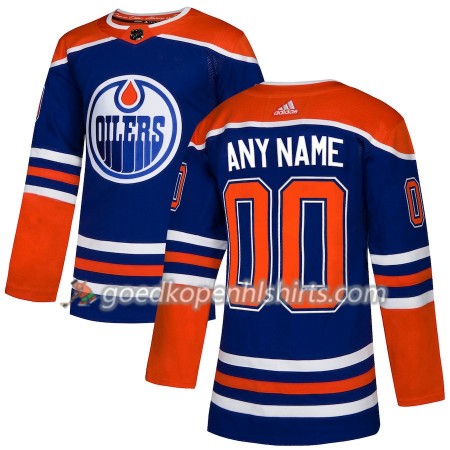 Edmonton Oilers Custom Adidas 2018-2019 Alternate Authentic Shirt - Mannen